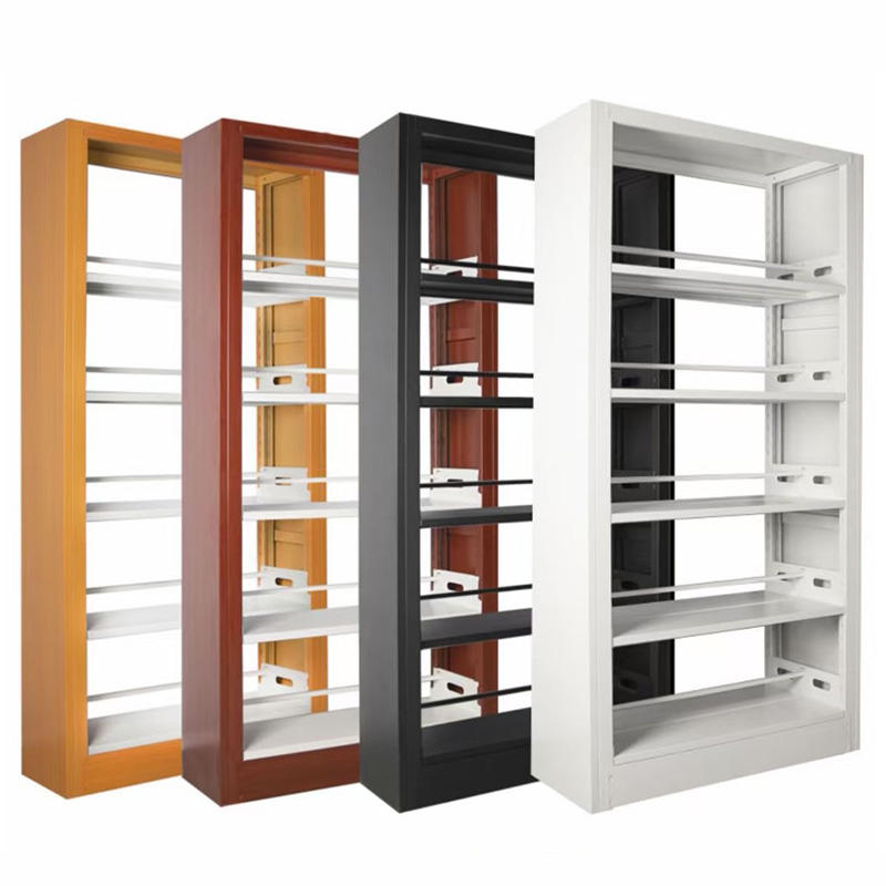 Universitätsschule Möbel doppelseitig Bibliothek Bücherregal Stahlbuch Regale Metall Akzeptable moderne Eisen