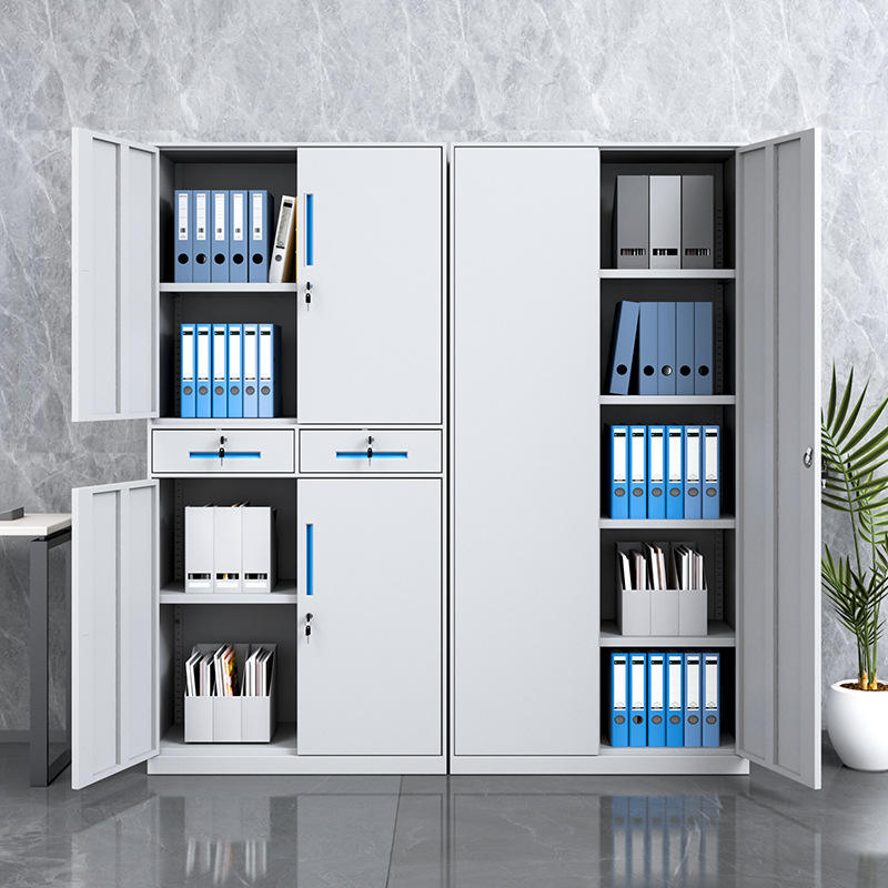 Vollhöhe Office -Metallschrank mit 2 Schubladen, Stahllagerschrank