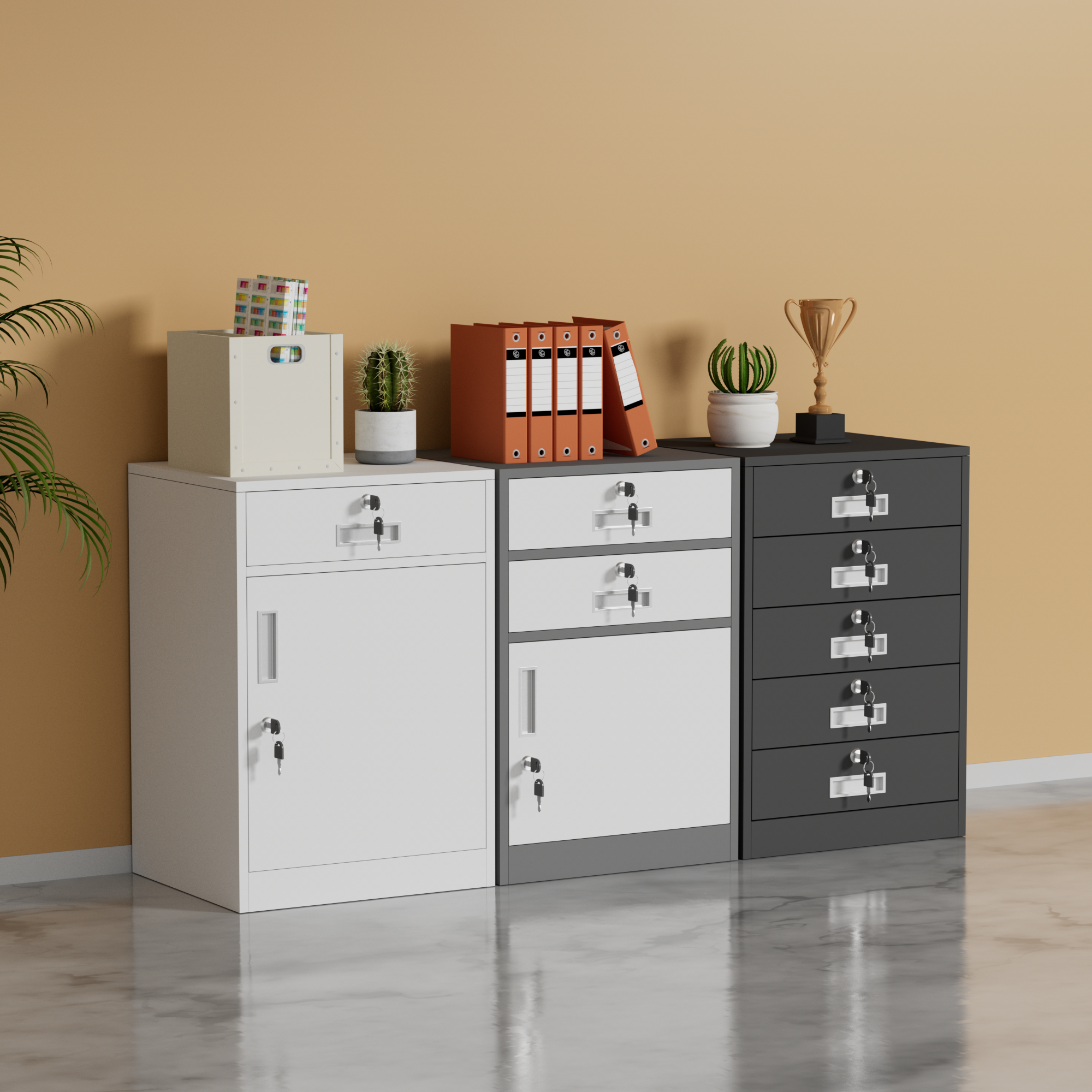 Heißverkauf niedriger Preis Mehrere Farben Metallic Small Cabinet für Büro- und Schulbüroschrank