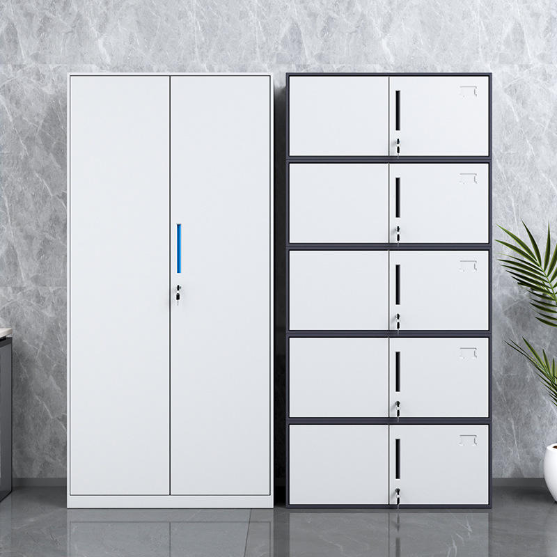 Vollhöhe Office -Metallschrank mit 2 Schubladen, Stahllagerschrank