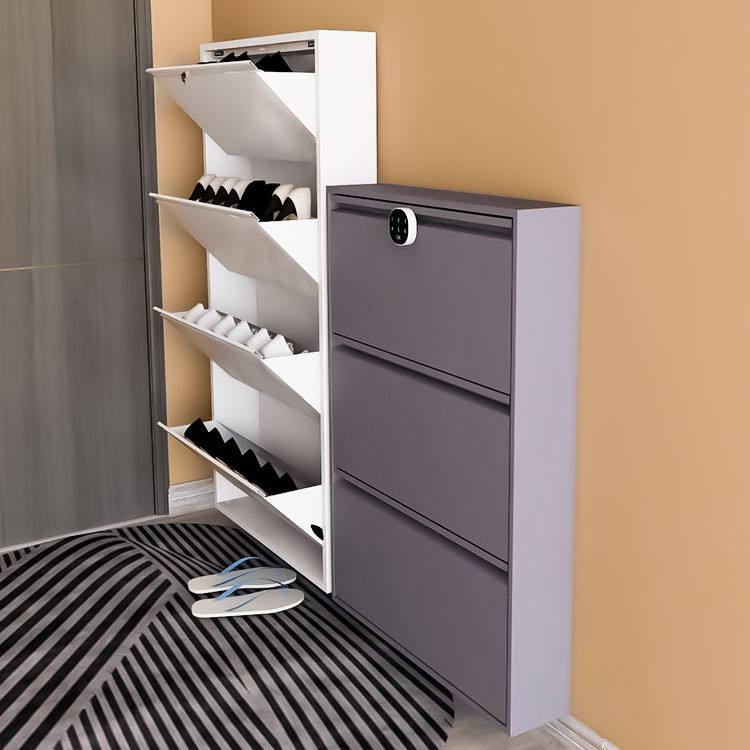 Weißer Schuhschrankschuhregal für Heimschrank Schuhschrank Metall Scarpiera