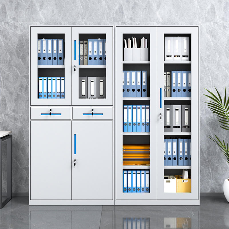 Vollhöhe Office -Metallschrank mit 2 Schubladen, Stahllagerschrank