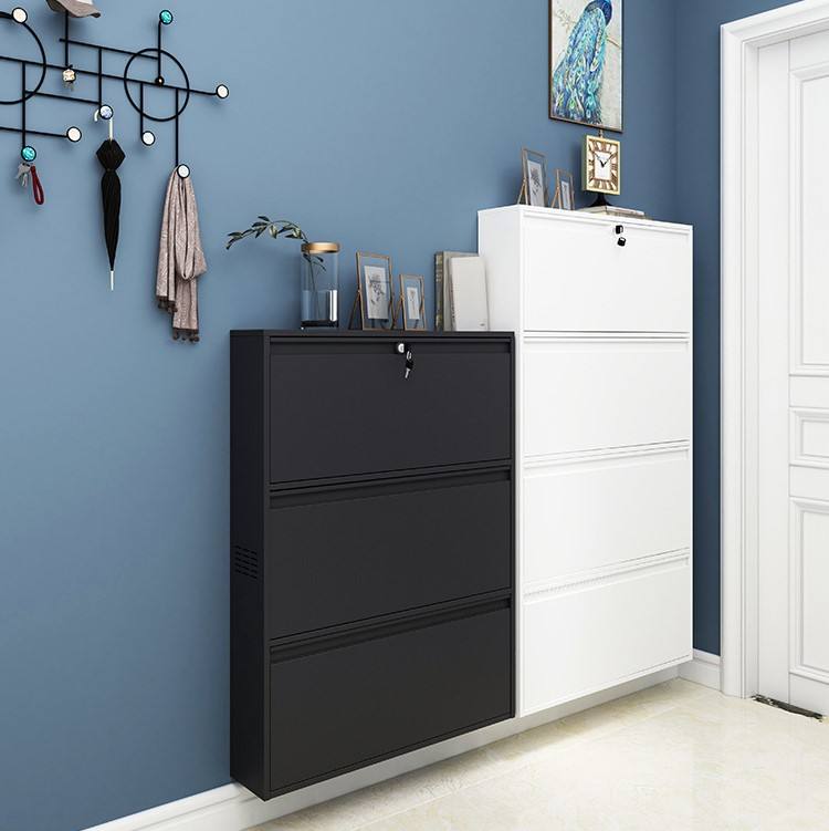 Weißer Schuhschrankschuhregal für Heimschrank Schuhschrank Metall Scarpiera